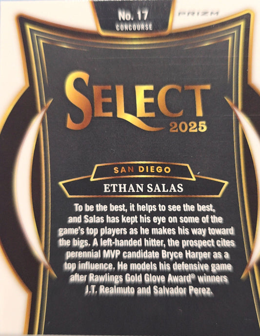 Ethan Salas 2025 Panini Select Tri-Color Prizm #17