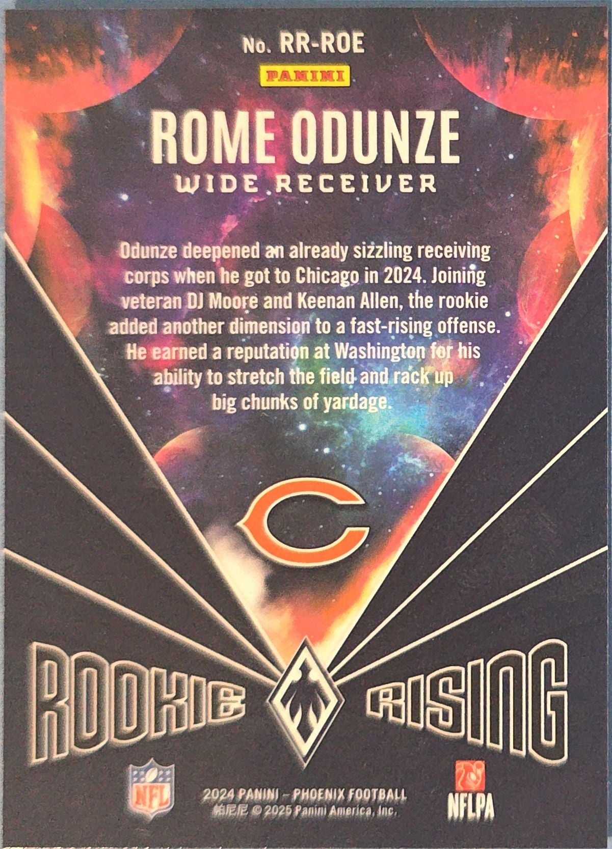 Rome Odunze 2024 Panini Phoenix Rookie Rising #RR-ROE (RC)