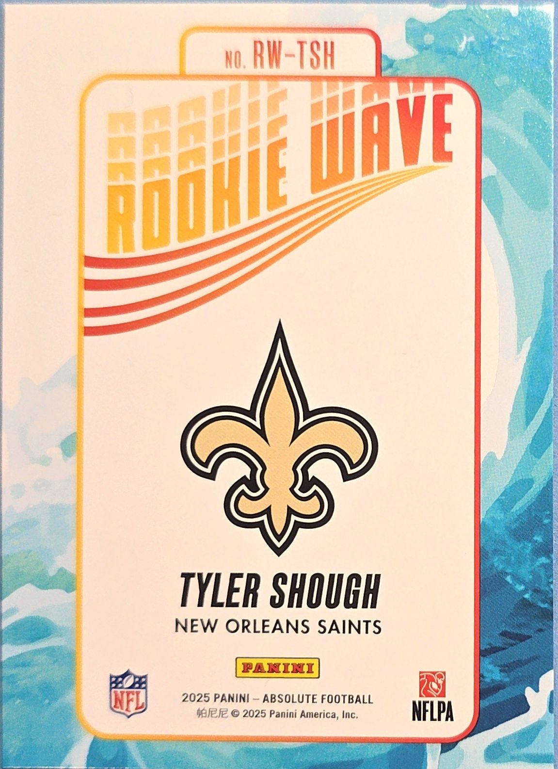 Tyler Shough 2025 Panini Absolute Rookie Wave #RW-TSH (RC)