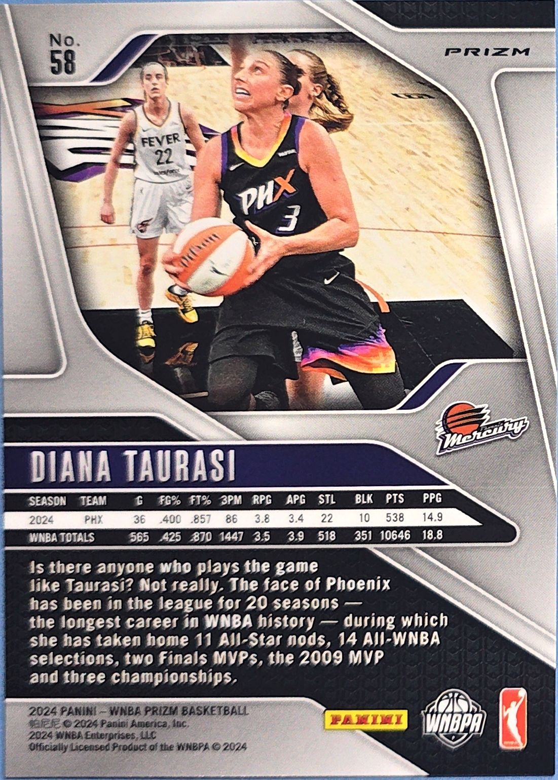 Diana Taurasi 2024 Panini Prizm - Ice Prizm #58