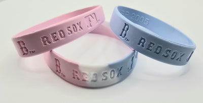Boston Red Sox Silicone Bracelet Wristband (3-pack)