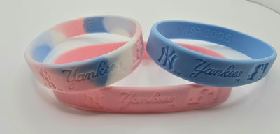 New York Yankees Silicone Bracelet Wristband (3-pack)
