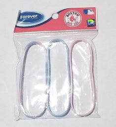 Boston Red Sox Silicone Bracelet Wristband (3-pack)
