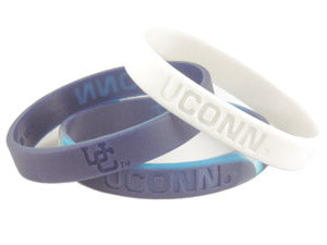 Connecticut UConn Huskies 3 Pack Bracelet Wristbands