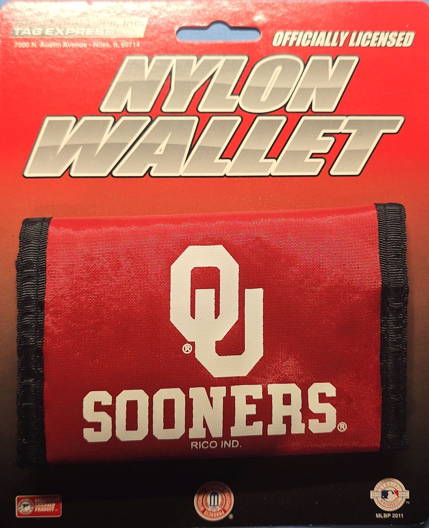 Oklahoma Sooners Nylon Trifold Wallet