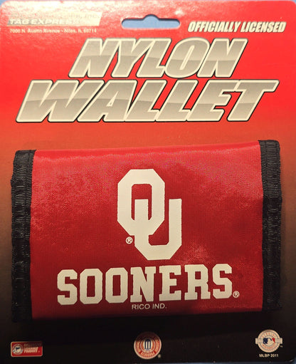 Oklahoma Sooners Nylon Trifold Wallet