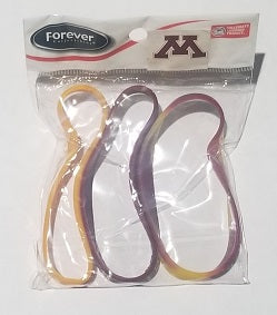 Minnesota Golden Gophers 3 Pack Bracelet Wristbands