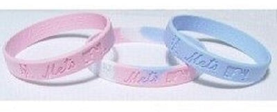 New York Mets Silicone Bracelet Wristband (3-pack)