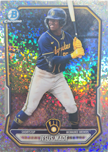 Jesus Made 2026 Bowman Chrome Prospect Speckle Refractor BCP-96