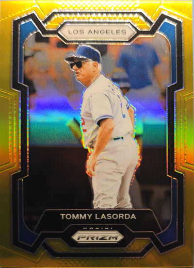 Tommy Lasorda 2024 Gold Prizm /10 #240