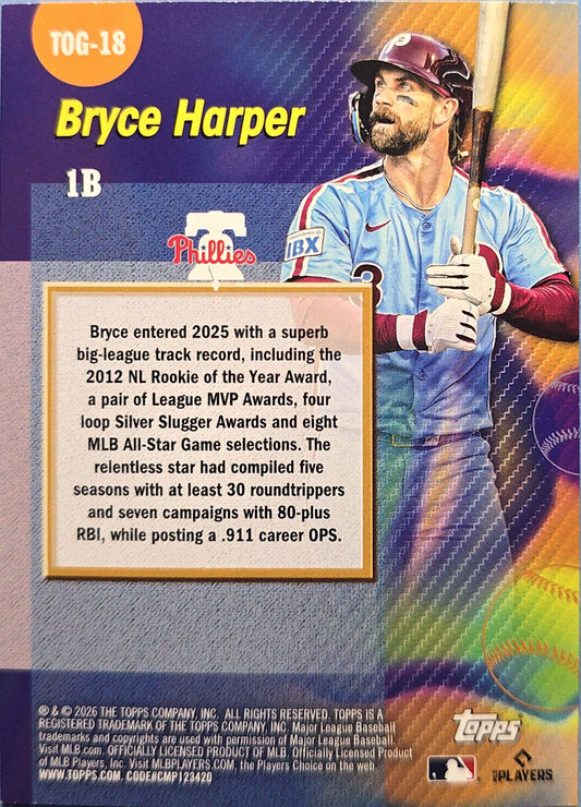 Bryce Harper 2026 Topps Titans of the Game #TOG-18