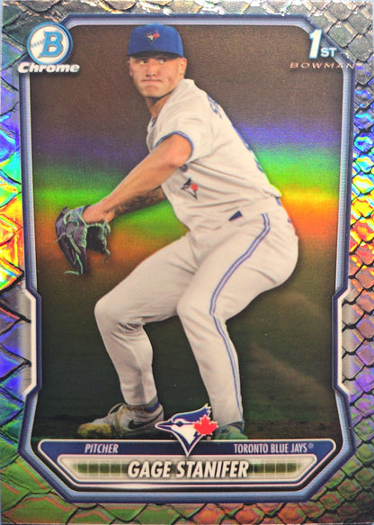 Gage Stanifer 2026 Bowman Chrome Prospect Reptilian Refractor BCP-37