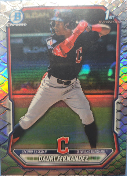 Dauri Fernandez 2026 Bowman Chrome Prospects Reptilian Refractor BCP-116