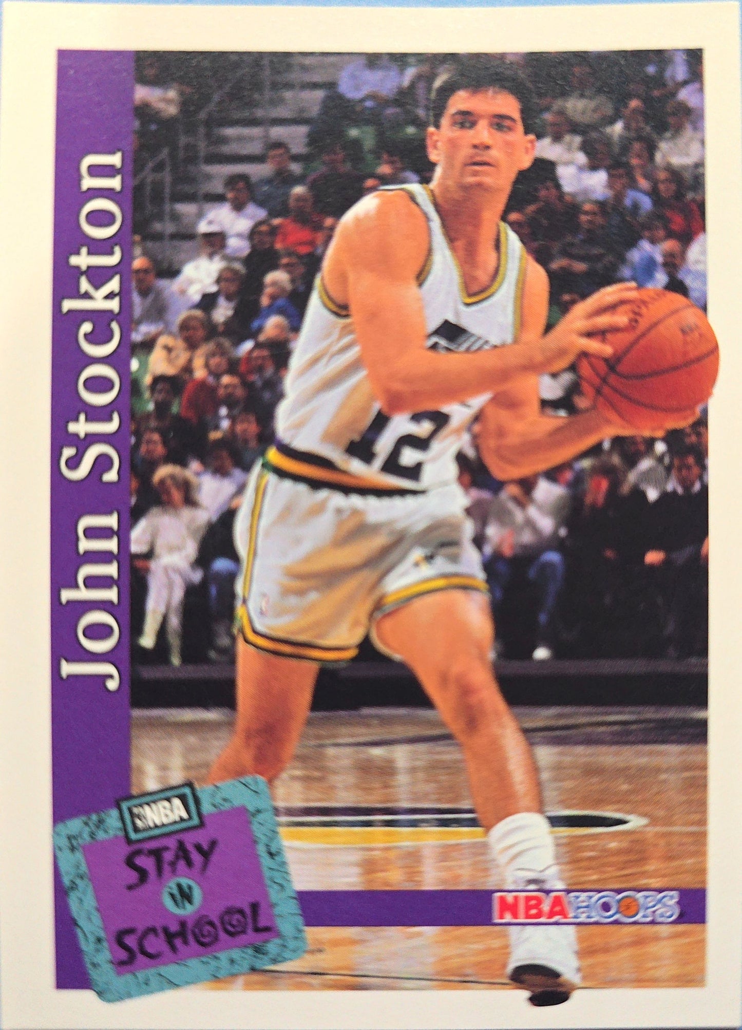 John Stockton 1992-1993 Skybox Stay in School #486