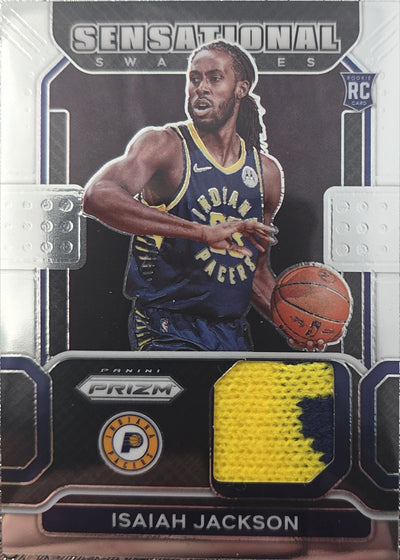 Isaiah Jackson 2021-2022 Prizm Sensational Swatches Patch Rookie #SW-IJA (RC)