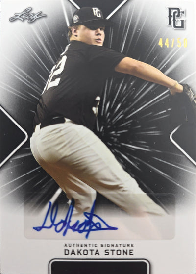Dakota Stone 2021 Leaf Perfect Game National Showcase Auto Black 44/50 #BA-DS1