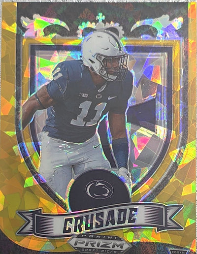 Micah Parsons 2021 Panini Prizm Draft Picks Gold  Ice #175