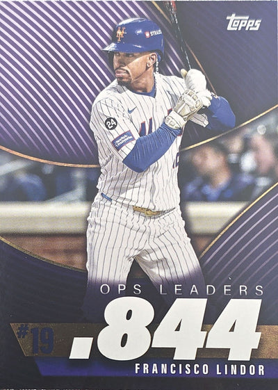 Francisco Lindor 2025 Topps OPS Leaders #OPS-19