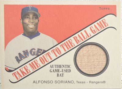 Alfonso Soriano 2024 Topps Cracker Jack Take Me Out To The Ball Game Relics- Game Used Bat- #TB-AS2