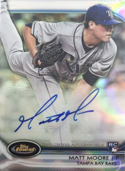 Matt Moore 2012 Topps Finest Rookies Refractor Auto 88/198 #AR-MM (RC)