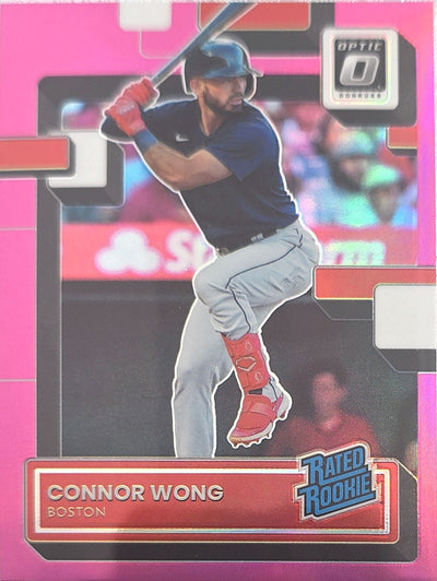 Connor Wong 2022 Panini Donruss Optic Pink Prizm Rated Rookie #82 (RC)
