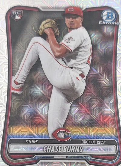 Chase Burns 2026 Bowman Chrome Mojo Refractor Rookie #3 (RC)