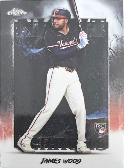 James Wood 2025 Topps Chrome Night Terror Rookie #NT-25 (RC)