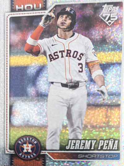Jeremy Pena 2026 Topps 75th Anniversary Confetti Foil #307