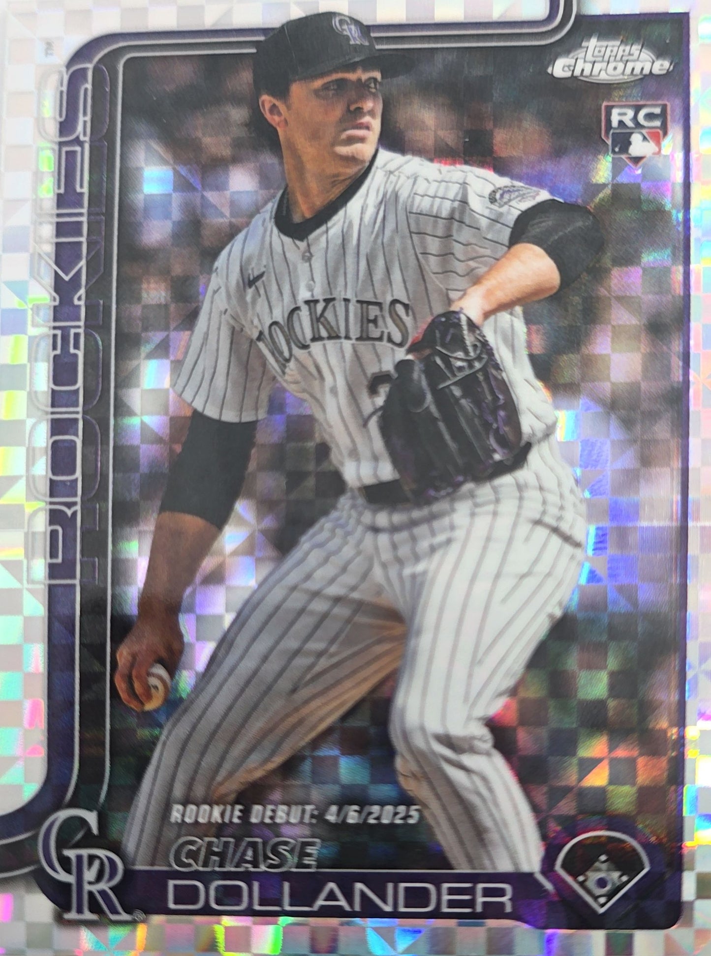 Chase Dollander 2025 Topps Chrome X-Fractor Rookie #USC175 (RC)