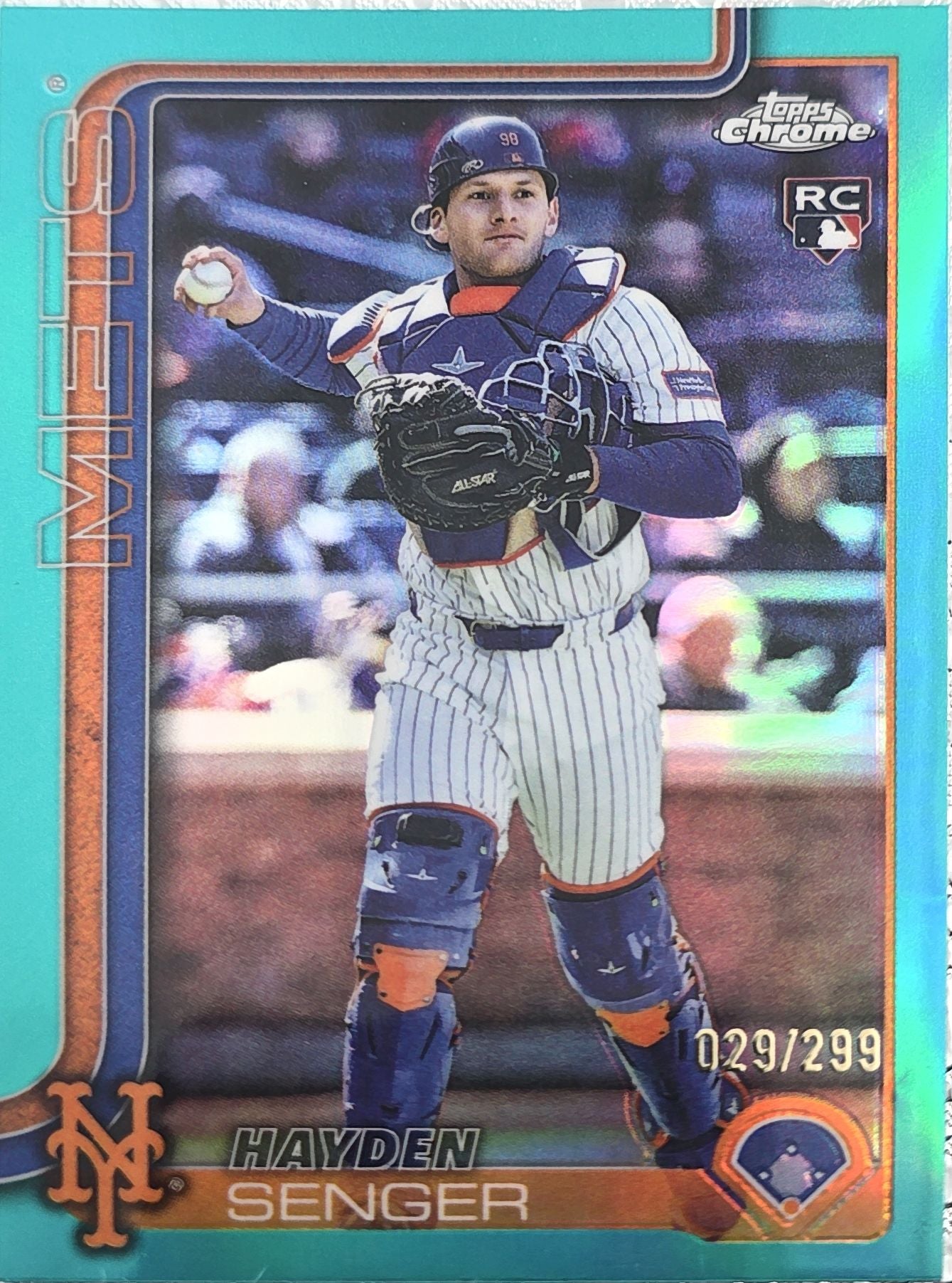 Hayden Singer 2025 Topps Chrome Update Teal Refractor Rookie #USC128  /299