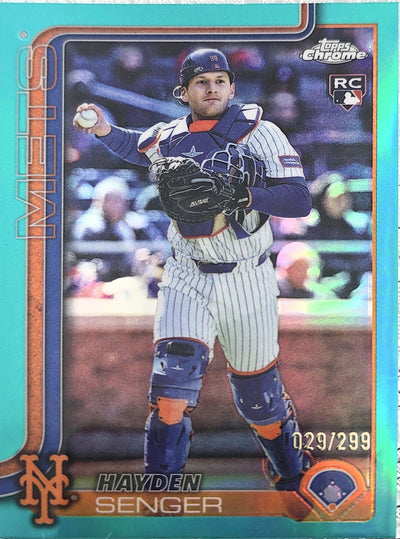 Hayden Singer 2025 Topps Chrome Update Teal Refractor Rookie #USC128  /299