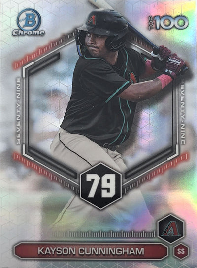Kayson Cunningham 2026 Bowman Chrome Top 100 #79