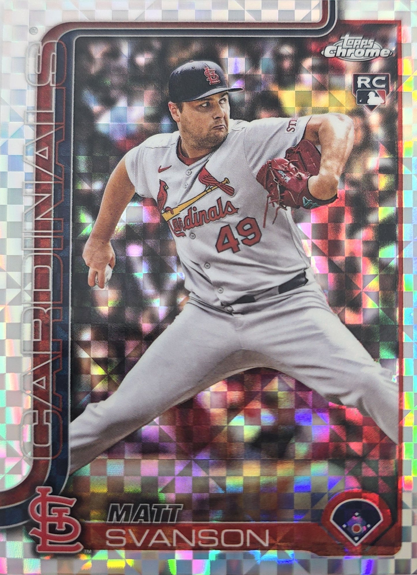 Matt Swanson 2025 Topps Chrom Update Prism Refractor Rookie #USC5 (RC)