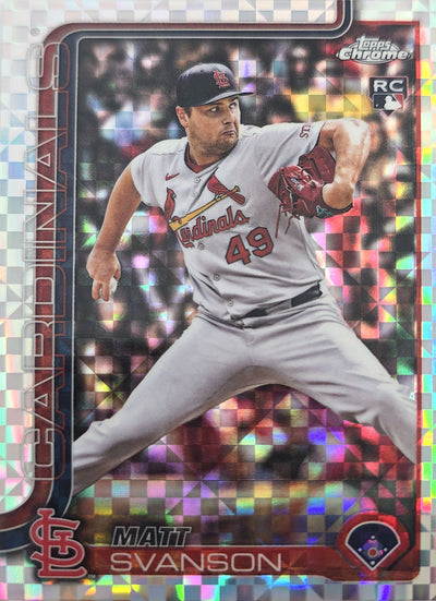 Matt Swanson 2025 Topps Chrom Update Prism Refractor Rookie #USC5 (RC)