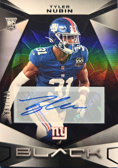 Tyler Nubin 2024 Panini Black Auto Rookie #195 (RC) 1/199