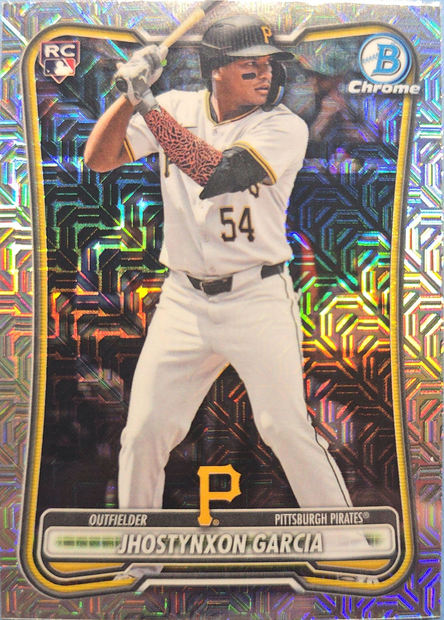 Jhostynxon Garcia 2026 Bowman Chrome Mojo Refractor Rookie #12 (RC)