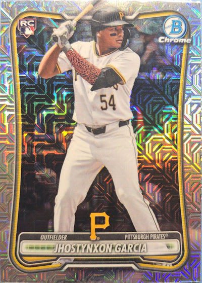 Jhostynxon Garcia 2026 Bowman Chrome Mojo Refractor Rookie #12 (RC)