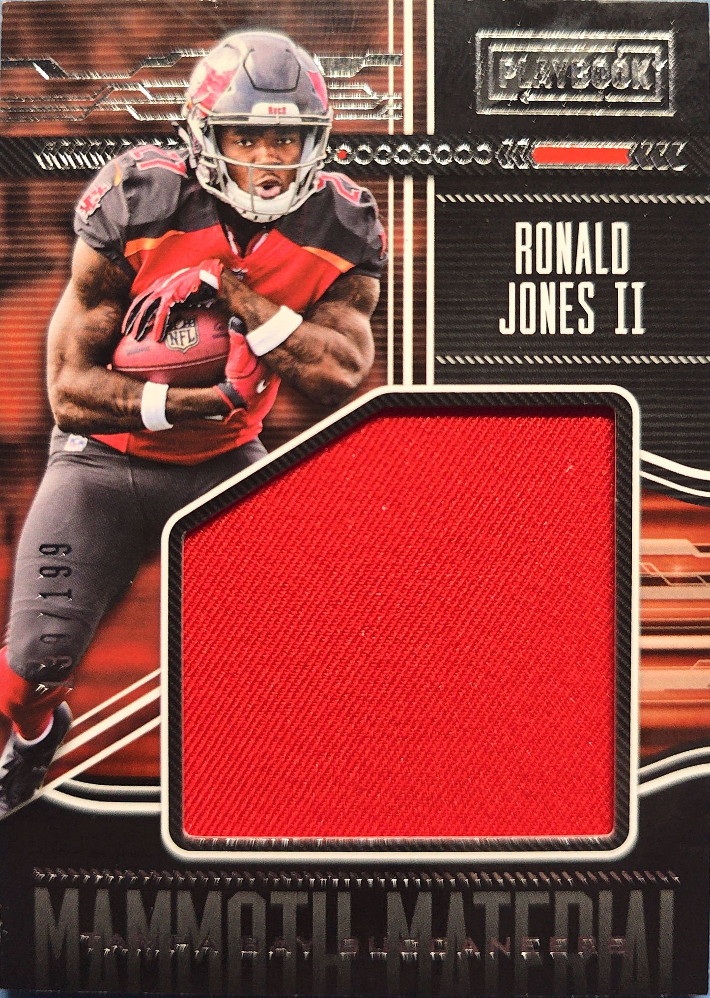 Ronald Jones II 2018 Panini Playbook Mammoth Material - Player Worn Patch #MM-31 /199