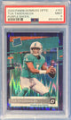 Tua Tagovailoa 2020 Panini Donruss Optic Purple Shock #152 PSA 9