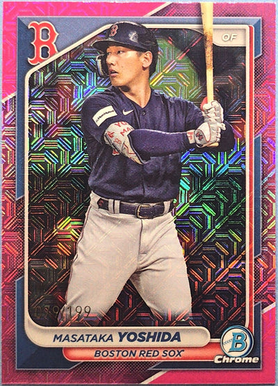 Masataka Yoshida 2024 Bowman Chrome Fuchsia Mojo Refractor #5 /299