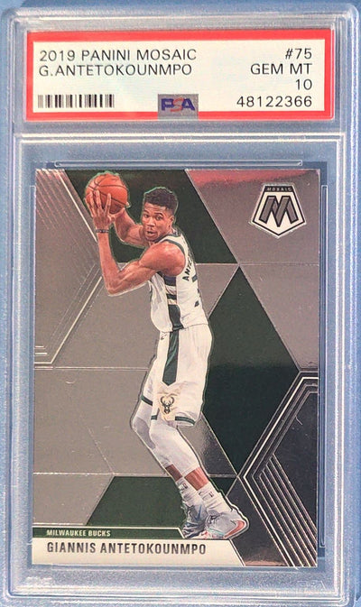 Giannis Antetokounmpo 2019 Panini Mosaic #75 PSA 10