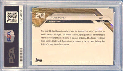 Dylan Harper 2025 Topps Now Draft Rookie #D2 (RC) PSA 9 Cert x04