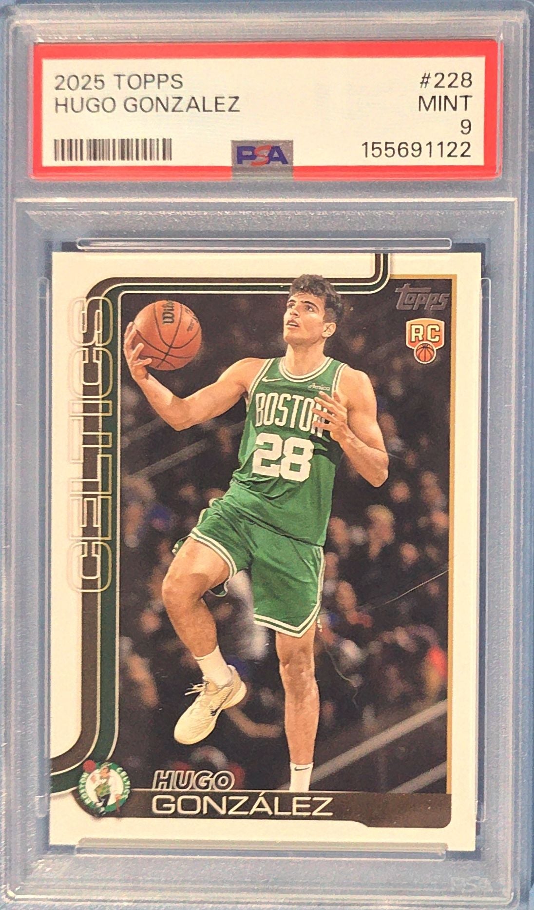 Hugo Gonzalez 2024-2025 Topps Rookie #228 (RC) PSA 9 Cert x22