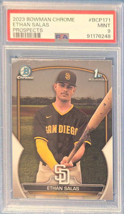 Ethan Salas 2023 Bowman Chrome 1st Prospects #BCP171 PSA 9
