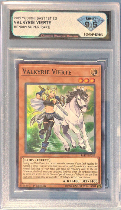 Valkyrie Vierte 2019 YU-GI_OH1 1st Ed Konami Savage Strike #SAST-EN089 DSG Graded 9.5