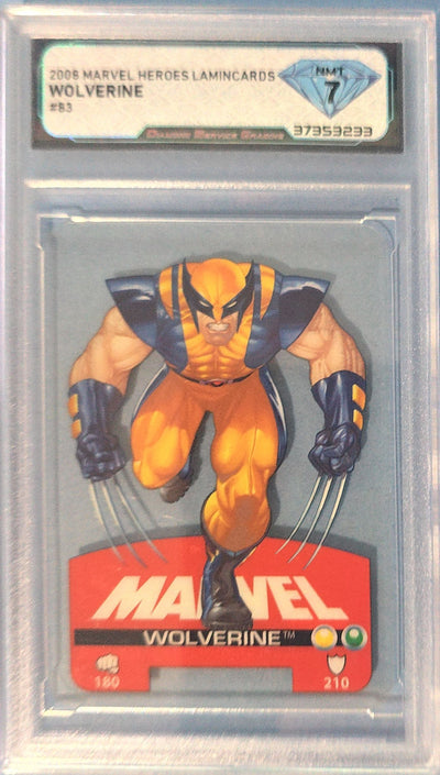 Wolverine 2008 Marvel Heroes Lamincards  #83 DSG Graded 7