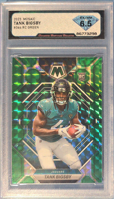Tank Bigsby 2023 Panini Green Mosaic Rookie #364 (RC) Graded DSG 6.5