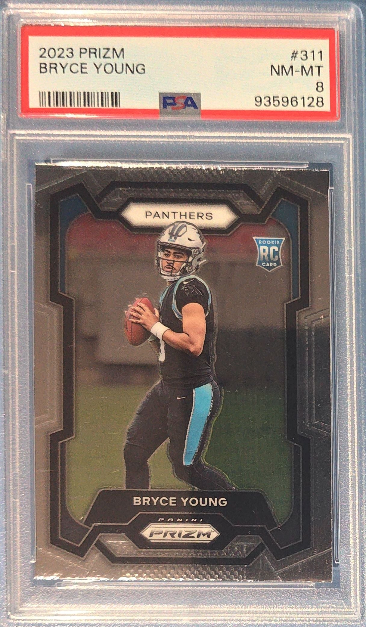 Bryce Young 2023 Panini Prizm Rookie #311 (RC) PSA 8 Cert x28