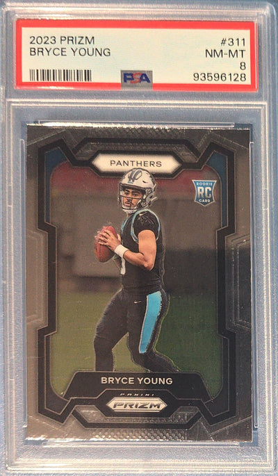 Bryce Young 2023 Panini Prizm Rookie #311 (RC) PSA 8 Cert x28