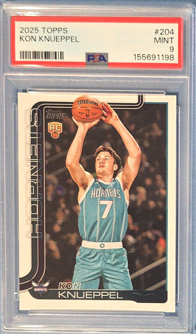 Kon Knueppel 2025 Topps Rookie #204 (RC) PSA 9 Cert x98